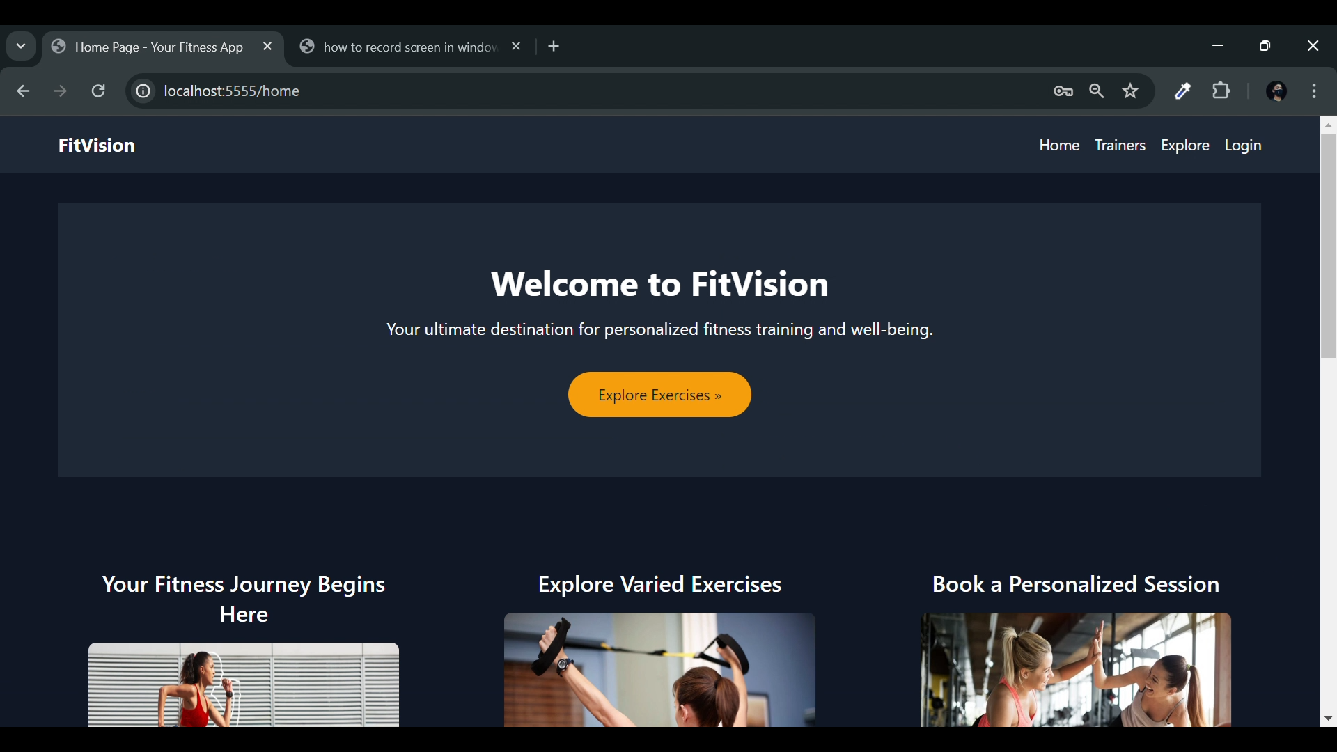 Project FitVision Image